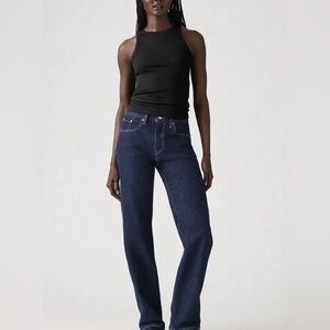 Levi's Low Pro Straight Jeans Womens 27 NWT Dark Wash Indigo 90s Baggy Y2K